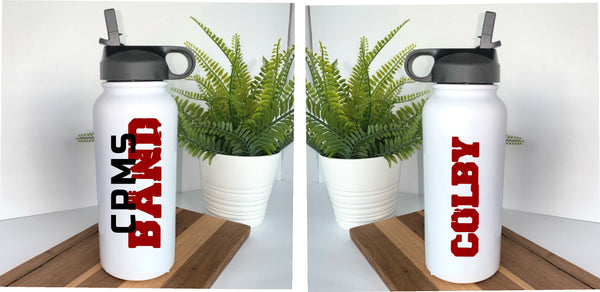 CPMS Band 32 OZ Sports Bottle -Custom Name