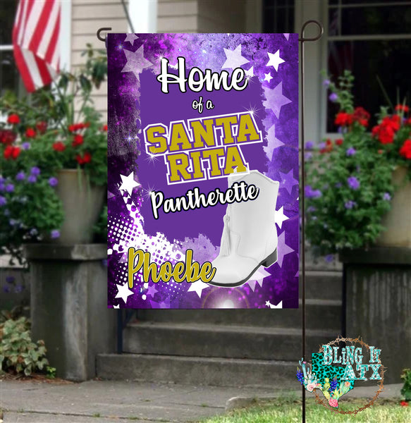 Santa Rita Dance Custom Garden Flag