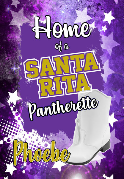 Santa Rita Dance Custom Garden Flag