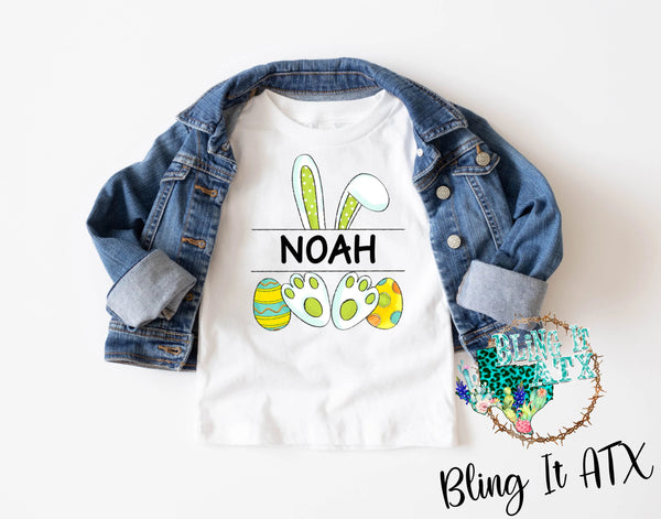 Easter Bunny custom name shirt (boy or girl)