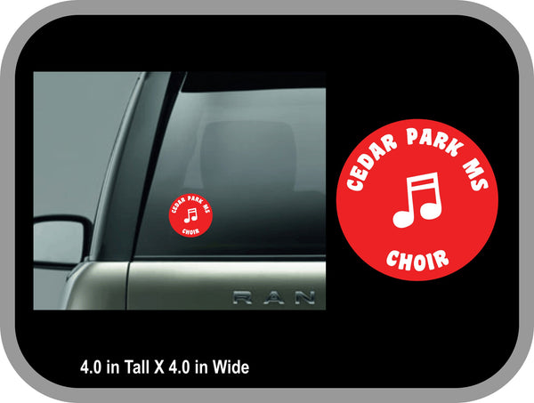 CPMS Choir Car Decal