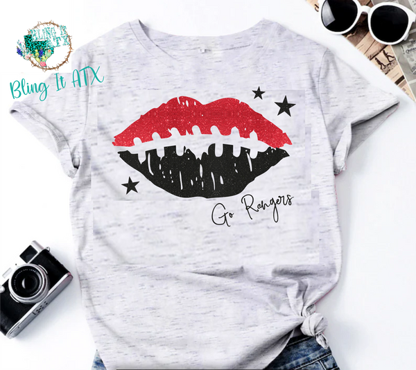 Football Lips Graphic tee