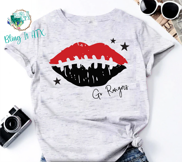 Football Lips Graphic tee