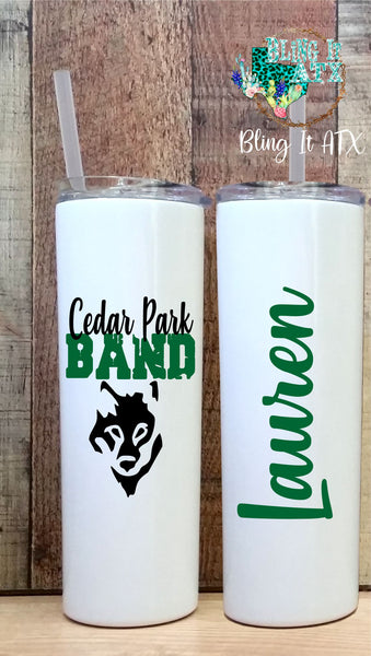 CPHS Band Sport Bottle - Tumbler-Custom Name