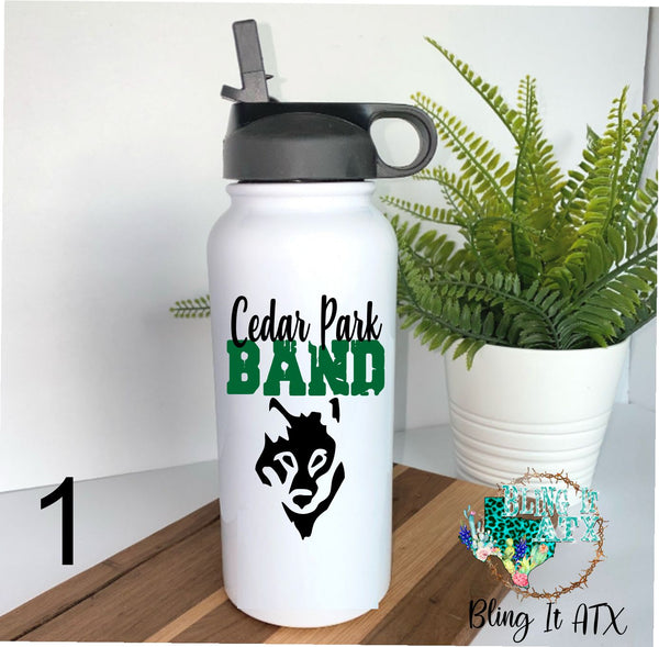 CPHS Band Sport Bottle - Tumbler-Custom Name