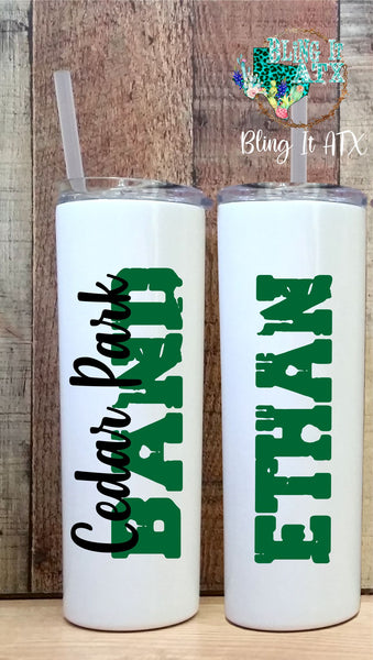 CPHS Band Sport Bottle - Tumbler-Custom Name