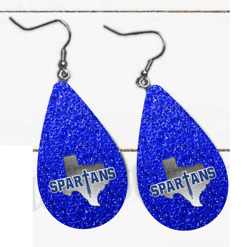 Spartans Earrings - Texas Glitter