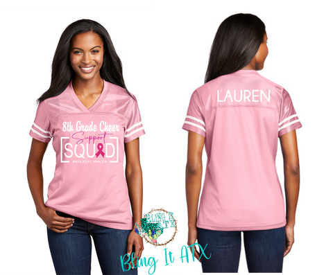 CPMS Cheer Support Squad Breast Cancer Jersey