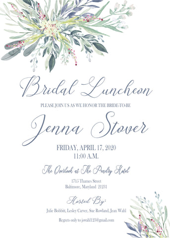 Invitations (Wedding, Bridal Shower, Graduation, etc.)