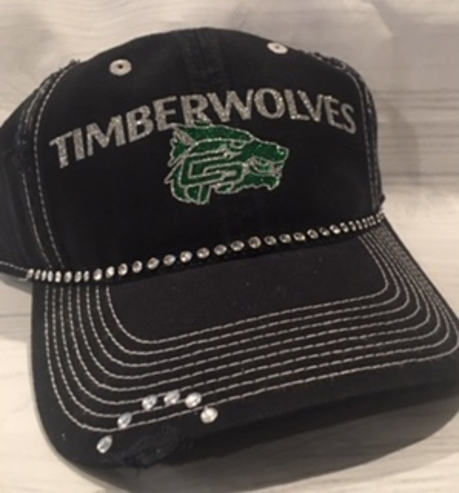 Timberwolves 3 stitch Small Bling Cap