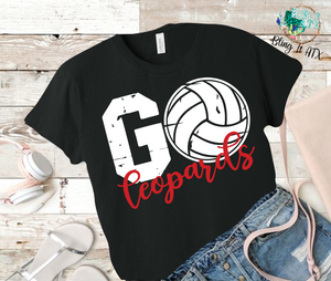 Go Leopards CPMS Volleyball tee