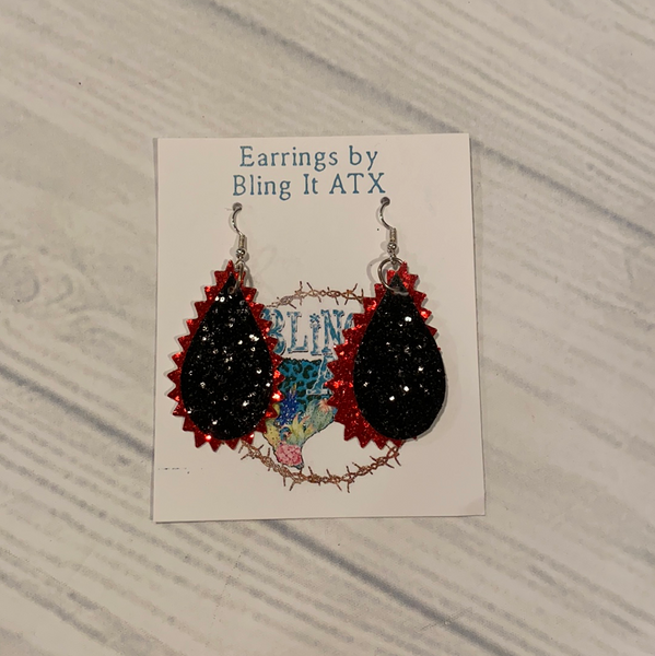 Earrings - 2 Color with Glitter
