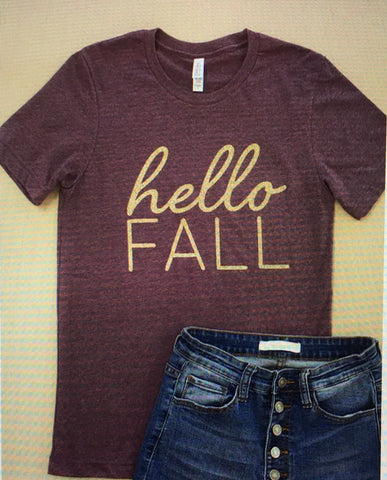 Hello Fall tee