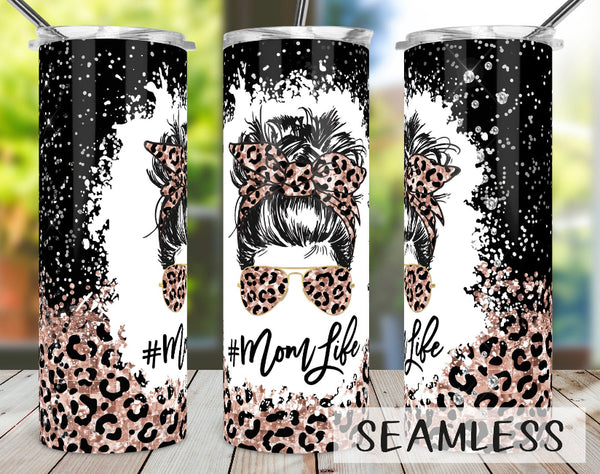 #Momlife Leopard Tumbler