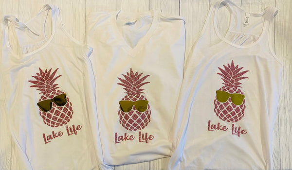 Lake Life/Beach Life Pineapple Tank